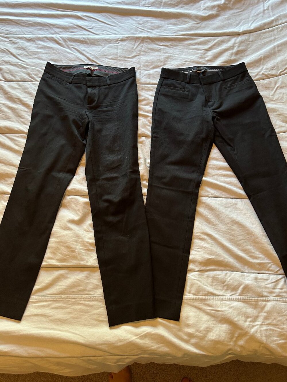 Lot of 4 Work Pants | Banana Republic | Size 0 | Sloan Ankle | Black,Navy,Plaid